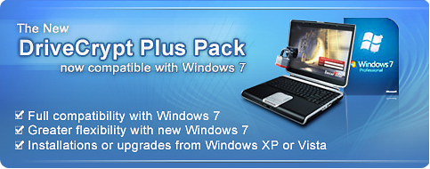 The New DriveCrypt Plus Pack - Compatible with Windows7