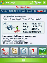 screenshot PositionTracer