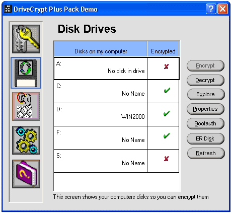 Screenshot for DriveCrypt Plus Pack 3.9